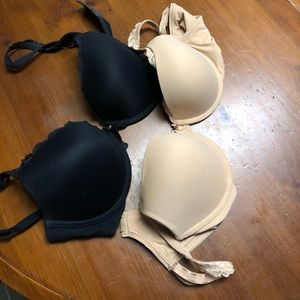 Set of two Soma 36C embraceable push-up